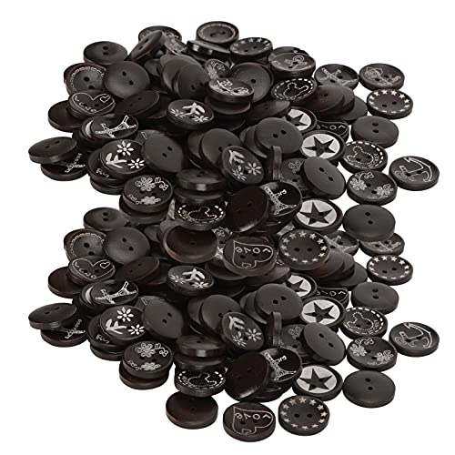 HOLZ NÄHE KNÖPFE EXQUISITES DESIGN NÄHEN ZUBEHÖR HANDWERK 100PCS DUNKEL KAFFEE HOLZ NÄHE KNÖPFE EXQUISITES DESIGN NÄHEN ZUBEHÖR HANDWERK 100PCS DUNKEL KAFFEE von LIYJTK