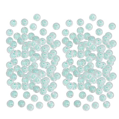 Harzglänzende Perlen handgefertigte DIY -Schmuck 500g Perlenzubehör 8mm (Glänzend grün) von LIYJTK