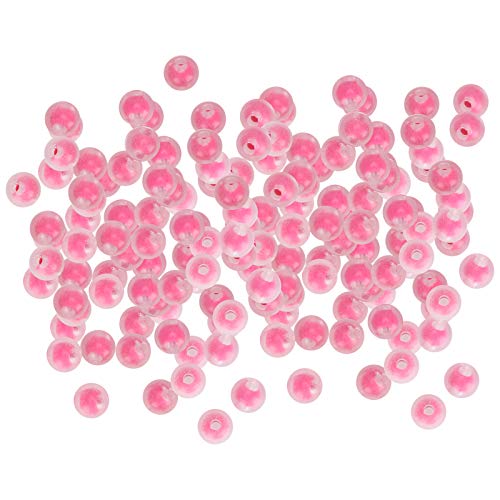 Harzperlen DIY Handgefertigte Schmuckherstellung Zubehör Armband Material Zubehör 8mm M (Gefrertete Rosenwurzel) von LIYJTK