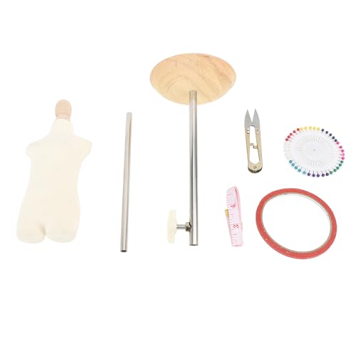 Hochtemperaturbeständige weibliche Schaufensterpupplern -Torso -Verstellkleiderform Ständer Display für Fensterschalterboden Weiß weiß (1/4) von LIYJTK