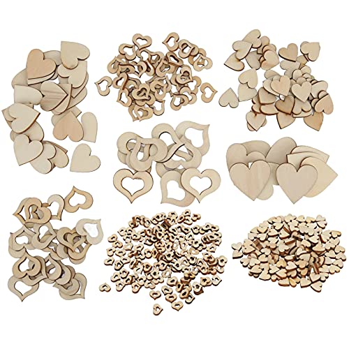 Hölzerne Herzscheiben Verzierungen Ornamente für Hochzeit DIY Bastel Dekorationen Vorräte Hölzerne Herzscheiben Verzierungen Ornamente für Hochzeit DIY Bastel Dekorationen Vorräte von LIYJTK