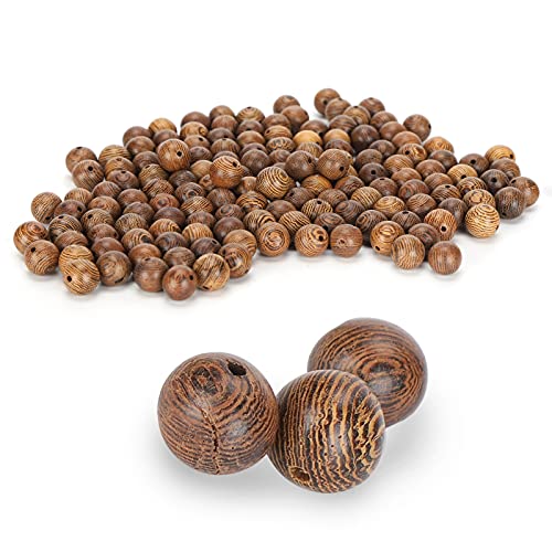 Hölzerne Perlen runden Loch Ball Spacer Perlen Vorräte DIY -Schmuckdekoration 150pcs 10 mm Hölzerne Perlen runden Loch Ball Spacer Perlen Vorräte DIY -Schmuckdekoration 150pcs 10 mm von LIYJTK