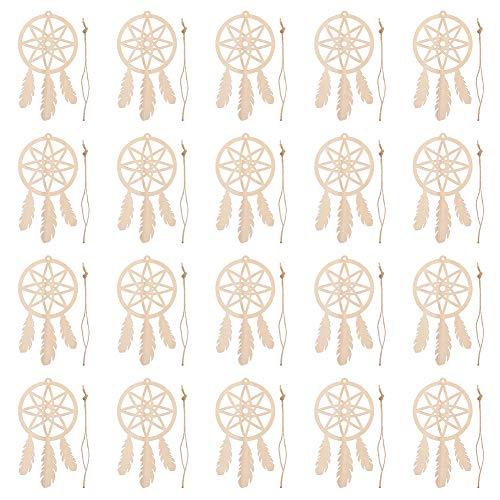 Hölzerner Traumfänger Quaste Tassel Anhänger Craft Tea Shop Ornament für Festivaldekoration Hölzerner Traumfänger Quaste Tassel Anhänger Craft Tea Shop Ornament für Festivaldekoration von LIYJTK