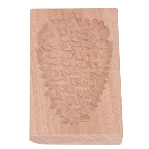 Holzkekse Schimmel Beechwood Press Briefmarkenform Küche Backgeschenk (Kieferkegel) von LIYJTK