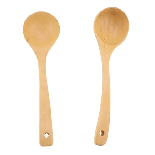 Holzlöffel Kelle Set Kochen Nicht -Stick Holz Küche Servierlöffel Töpferschalen -Suppe zum Rühren der Küche anwesend Buche von LIYJTK