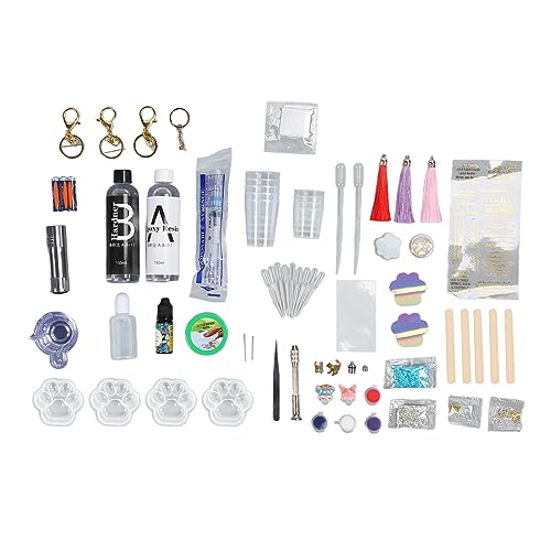 Katzenharz -Kit DIY hohe Elastizität Komplette Werkzeuge Silikonschlüsselkettenform für Wohnkulturanhänger Katzenharz -Kit DIY hohe Elastizität Komplette Werkzeuge Silikonschlüsselkettenform für Wohnkulturanhänger von LIYJTK