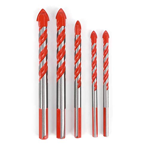 Keramikfliesenbohrer Bit Set Hochgeschwindigkeit Stahlloch DIY Wandbohrwerkzeug Bit 5pcs (6 mm 8 mm 10 mm 12 mm) von LIYJTK