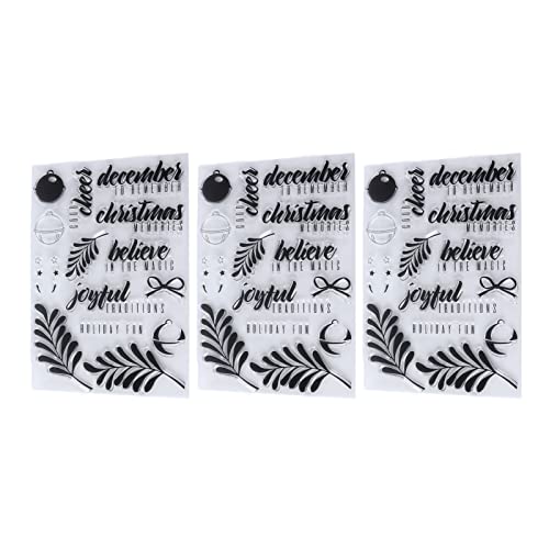 Klare Briefmarken einzigartige Form Dekorative Vorlagen DIY Scrapbook Crafts 3pcs Klare Briefmarken einzigartige Form Dekorative Vorlagen DIY Scrapbook Crafts 3pcs von LIYJTK