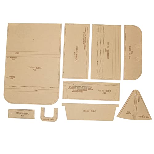 Klares Acryl -DIY -Brieftaschenmuster Schablone Set für Lederhandwerk [Handhandwerk], um Brieftaschen zu erzeugen von LIYJTK