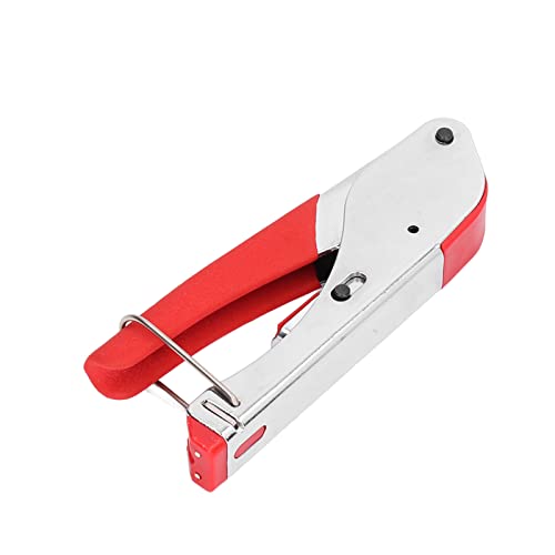 Koaxialkabelzange, Stahl, Weichgummi, F-Crimping-Zange, geeignet für 20,3 mm Standard RG59 RG6 von LIYJTK