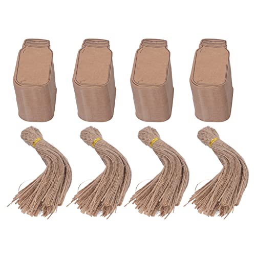 Kraftpapier Tags Diy Tags Handwerkshänge -Tags für Hochzeit Weihnachten Thanksgiving 400pcs 4 Packs von LIYJTK