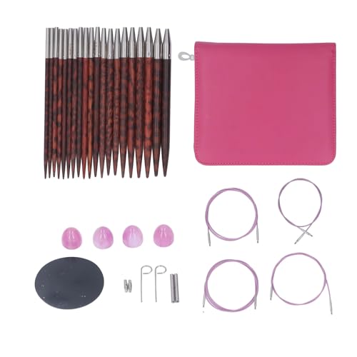 Kreisförmige Stricknadelset 3 bis 6,5 mm ergonomischer Holzgriff Kreisnadel -Set mit Aufbewahrungsbeutel für Handwerksdiy Kreisförmige Stricknadelset 3 bis 6,5 mm ergonomischer Holzgriff Kreisnadel -Set mit Aufbewahrungsbeutel für Handwerksdiy von LIYJTK