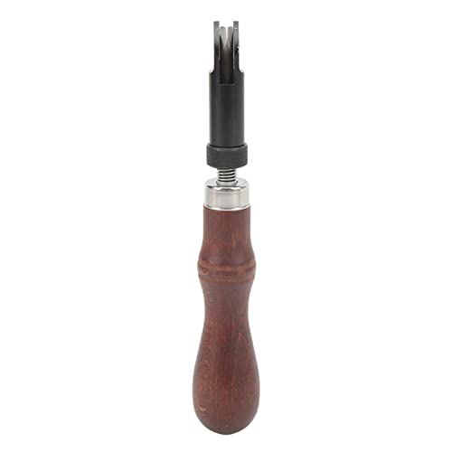 LEDER-V-RILLE AUS KOHLENSTOFFSTAHL, EINZIEHBARE SPITZE, HOLZGRIFF, RILLE V-TYP, EINFACHE BEDIENUNG, LEDERHANDWERK von LIYJTK