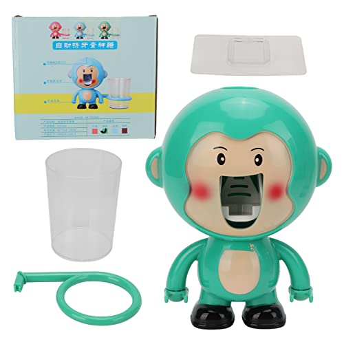 LIYJTK Cartoon Monkey Zahnpasta -Spender starker Paste Händehalter mit klarer Tasse von LIYJTK