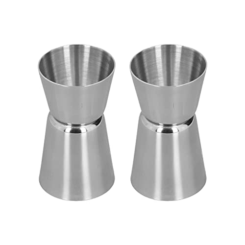LIYJTK Cocktail Shaker Doppelköpfiges Tasse gerade Kanten Design Klassiker Stil Edelstahl Drink Shaker von LIYJTK