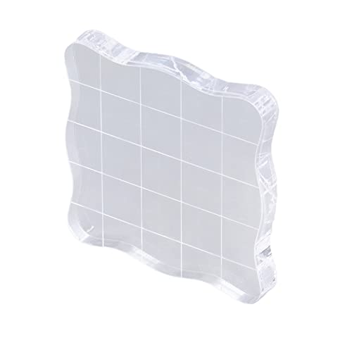 LIYJTK Klare Briefmarken Arcuate Side Hohe Transparenz Einfache Reinigung wiederverwendbarer haltbarer Acrylblock für Scrapbooking LIYJTK Klare Briefmarken Arcuate Side Hohe Transparenz Einfache Reinigung wiederverwendbarer haltbarer Acrylblock für Scrapbooking von LIYJTK