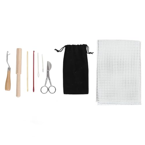 LIYJTK Knüpfhaken-Werkzeuge, Häkelnadel, Haken, Mehrzweck-Knüpfhaken, Häkeln, DIY-Handwerk, Teppich-Stickerei-Set für Zuhause (Set 7) von LIYJTK