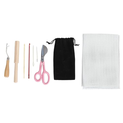 LIYJTK Knüpfhaken-Werkzeuge, Häkelnadel, Haken, Mehrzweck-Knüpfhaken, Häkeln, DIY-Handwerk, Teppich-Stickerei-Set für Zuhause (Set 8) von LIYJTK