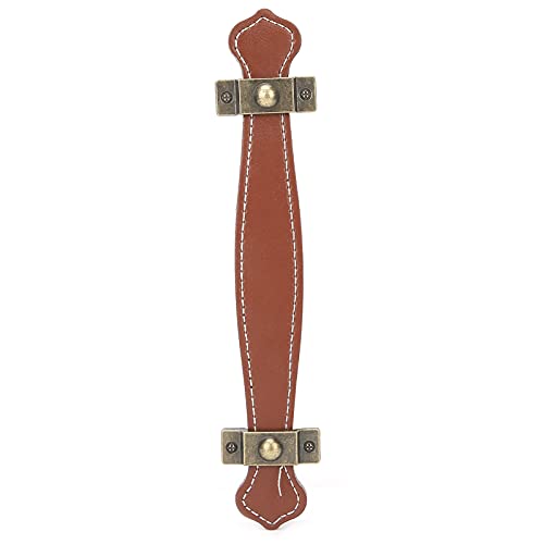 LIYJTK Möbelgriff aus Kunstleder, für Schubladen, Schränke, Türen, Gepäck, Koffer, Griff, Rotbraun, 192 x 38 mm, 128 mm, 20 g, anwendbar für Schubladenschränke und Kleiderschränke LIYJTK Möbelgriff aus Kunstleder, für Schubladen, Schränke, Türen, Gepäck, Koffer, Griff, Rotbraun, 192 x 38 mm, 128 mm, 20 g, anwendbar für Schubladenschränke und Kleiderschränke von LIYJTK