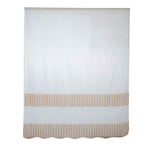 LIYJTK Polyester Fenster Vorhang Volants Voile Atmungsaktiv Langlebig Anti-UV Büro Golden (Gold) von LIYJTK