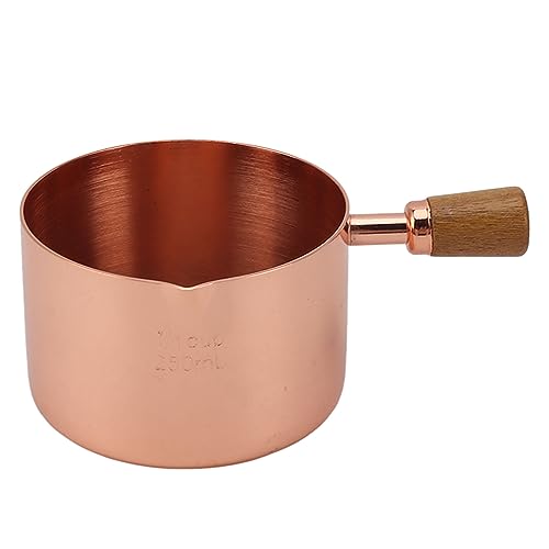 LIYJTK Sauce Tasse Edelstahl Sauce Tasse mit Griff zum Kochen von Bankettpicknick (Rosegolden) von LIYJTK
