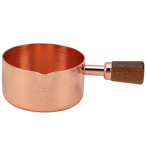 LIYJTK Sauce Tasse Edelstahl Sauce Tasse mit Griff zum Kochen von Bankettpicknick (Rosegolden) von LIYJTK