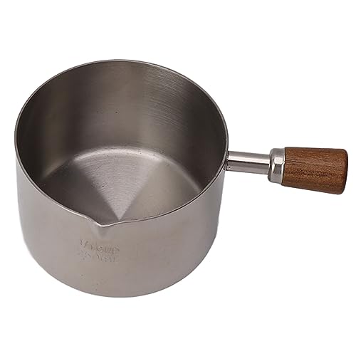 LIYJTK Sauce Tasse Edelstahl Sauce Tasse mit Griff zum Kochen von Bankettpicknick (Silber) von LIYJTK