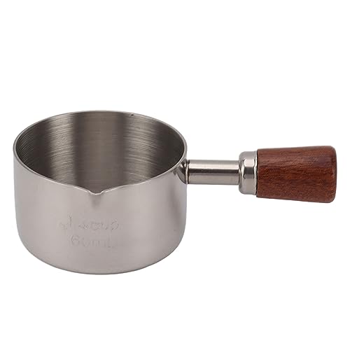 LIYJTK Sauce Tasse Edelstahl Sauce Tasse mit Griff zum Kochen von Bankettpicknick (Silber) von LIYJTK