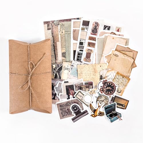 LIYJTK Vintage Retro Scrapbook Sticker Dekorativ für Journaling Fotoalbum 30 Blätter LIYJTK Vintage Retro Scrapbook Sticker Dekorativ für Journaling Fotoalbum 30 Blätter von LIYJTK