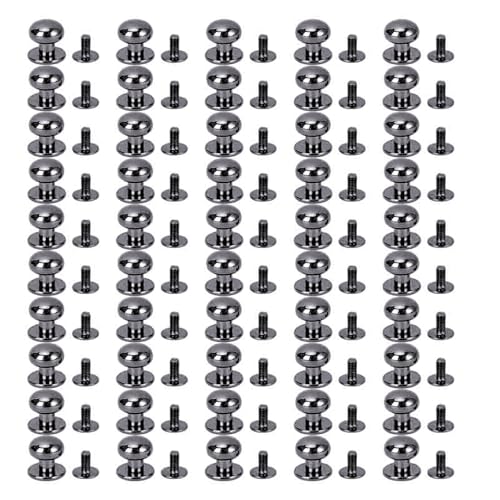 Metall dekorative Nieten Zinklegierung Multifunktionaler Schraube Rücken für Handwerk (Grau) von LIYJTK