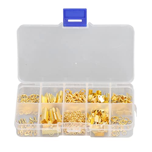 Metallschmuck Herstellung Kit Langlebige Armbänder Halsketten Kasten Aufbewahrung für DIY -Kunsthandwerk (Gold) von LIYJTK