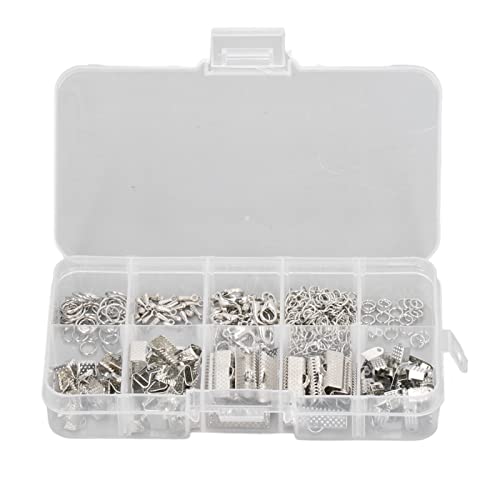 Metallschmuck Herstellung Kit Langlebige Armbänder Halsketten Kasten Aufbewahrung für DIY -Kunsthandwerk (Weiß) von LIYJTK