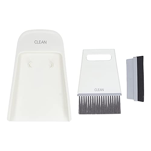 Mini Manual Broom Mehrzweckstaubpannbürste Set Handheldtischreinigung Besen für Haushaltsreinigung Easy Storage White von LIYJTK