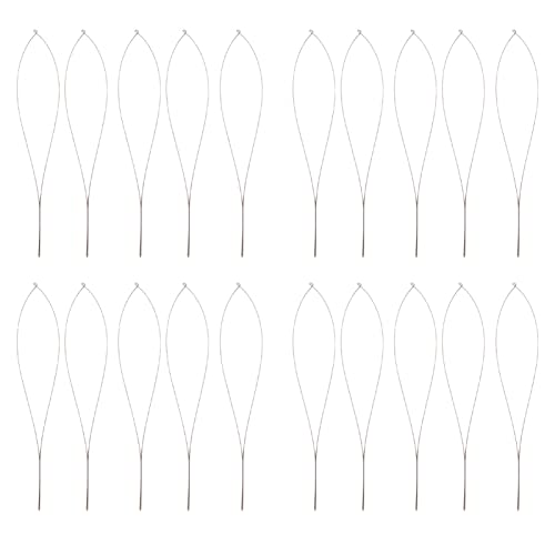 PERLENNADELN, FLEXIBEL, EDELSTAHL, FÜR HANDPERLENARBEITEN, GROSSES ÖHR, 20-TEILIGES SET [HANDWERK] von LIYJTK