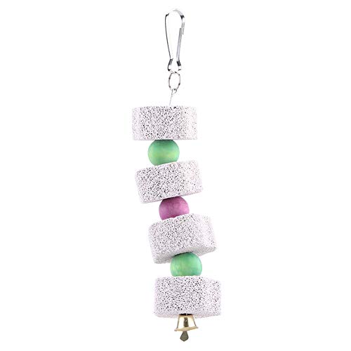 Papageien-Kauspielzeug, Bunte Holzperlen, Mineralstein, Zähneknirschen, Schaukelspielzeug Mit Messingglocke Für Sittiche, Nymphensittiche, Wellensittiche, Sittiche, Turteltauben, Finken, Kanarienvögel Papageien-Kauspielzeug, Bunte Holzperlen, Mineralstein, Zähneknirschen, Schaukelspielzeug Mit Messingglocke Für Sittiche, Nymphensittiche, Wellensittiche, Sittiche, Turteltauben, Finken, Kanarienvögel von LIYJTK