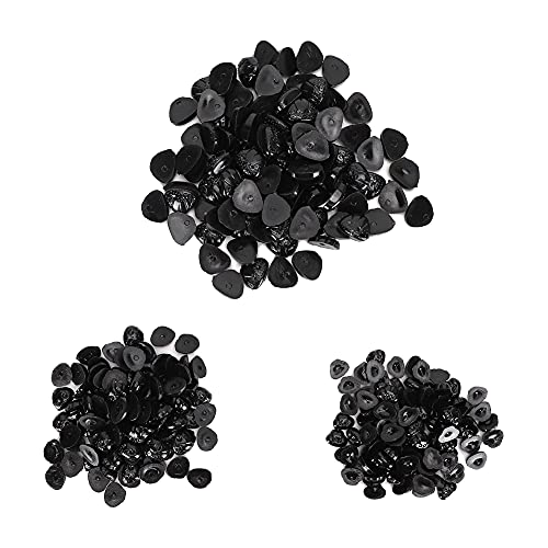 Plastiksicherheit Nasen nähen Crafting Knöpfe Zubehör Teddy Puppet Safe Langlebige praktische fantasievolle DIY Liebhaber [Spielzeug] (Flache Nase) von LIYJTK