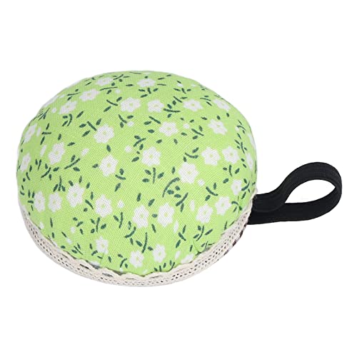 Polster kissen Weiche Bequeme elastische Armbänder Design Leichtes tragbares Näh zubehör für Kinder (Grün mit weißem Blumen) von LIYJTK