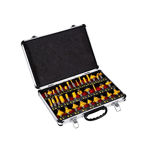 ROUTER BITS WOODWORKING MILL CUTTER SET MIT BOX 35PCS von LIYJTK