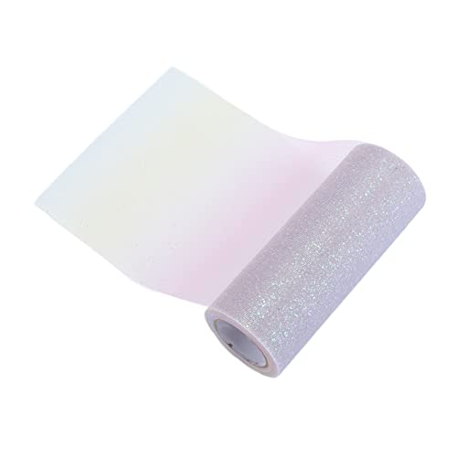 Regenbogen Glitzer Tüll Flexible exquisite praktische Hochzeitsfeierdekoration (Ein bisschen helles rosa Gelbblau) von LIYJTK