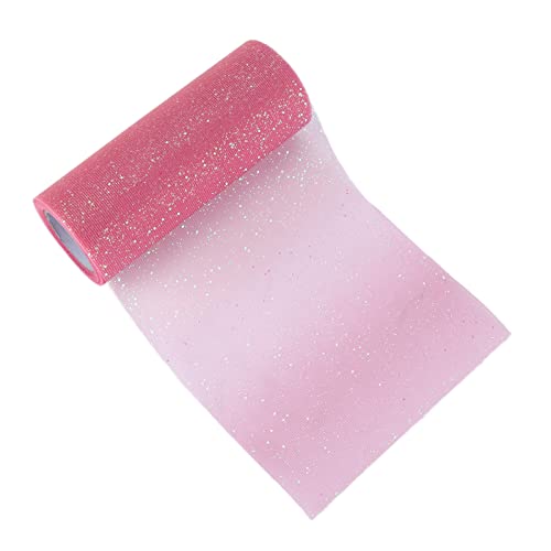 Regenbogen Glitzer Tüll Flexible exquisite praktische Hochzeitsfeierdekoration (Gradient Rose rot) von LIYJTK