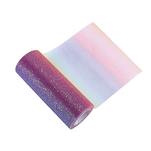 Regenbogen Glitzer Tüll Flexible exquisite praktische Hochzeitsfeierdekoration (Regenbogen) von LIYJTK