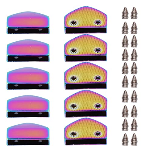 Reißverschluss Stopper glänzendes Aussehen praktische praktische dekorative Beutelzubehör für Koffer (Glänzend; 3x2,6 mm) von LIYJTK