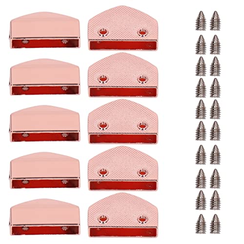 Reißverschluss Stopper glänzendes Aussehen praktische praktische dekorative Beutelzubehör für Koffer (Roségold) von LIYJTK