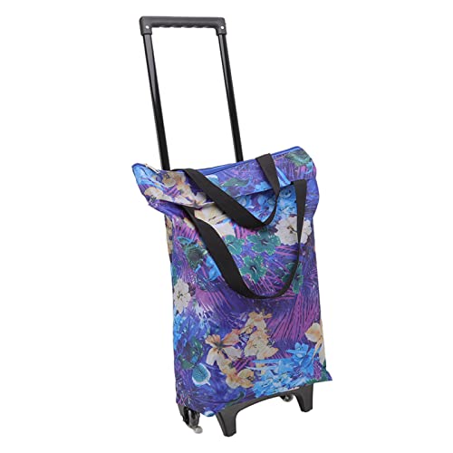 SHOPPING CART WASCHBARER FALTBARER CART MIT RAD FÜR CAMPING REISEN von LIYJTK