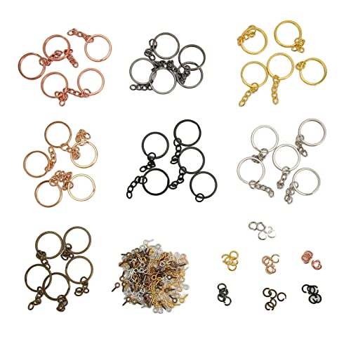 Schlüsselkettenringe Kit Polished Finish für DIY -Brieftaschen und Handwerk Schlüsselkettenringe Kit Polished Finish für DIY -Brieftaschen und Handwerk von LIYJTK