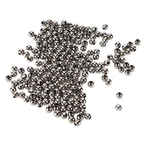 Schmuckperlen Metall-plattierte Trennwand Perlen DIY-Schmuck basteln kreatives Eisenmaterial (Weiß) von LIYJTK