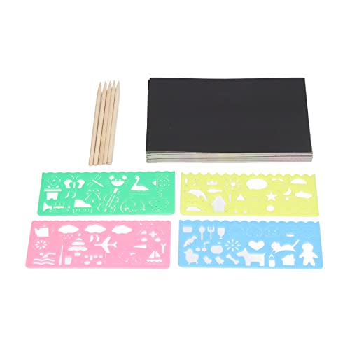 Scratch Paper Set DIY Einfache Operation tragbares Kratzermalerei Papierkunst Spielzeug Kinder Leicht langlebig sicher harmlos Scratch Paper Set DIY Einfache Operation tragbares Kratzermalerei Papierkunst Spielzeug Kinder Leicht langlebig sicher harmlos von LIYJTK
