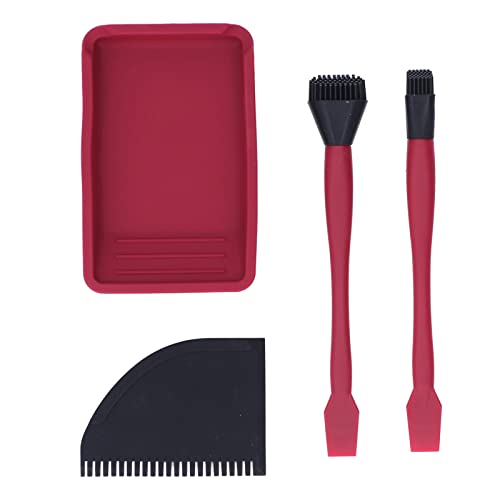 Silikonkleber Kit Pinselkammschale für Holzbearbeitung rot und schwarz von LIYJTK