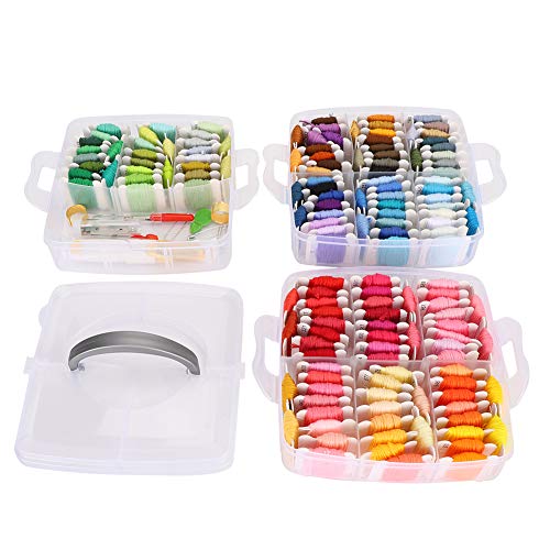 Stickerei Zahnseide Organizer Kit Kreuz stich Hoop Set Handwerk 150 Farben DIY Näh zubehör von LIYJTK
