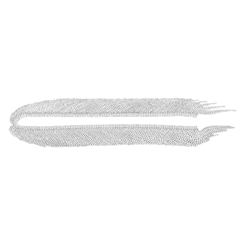 Strass -Quasten -Fringe -Kette glänzender Modedekorationsgürtel Schuhe für Brautkleider handgefertigt von LIYJTK